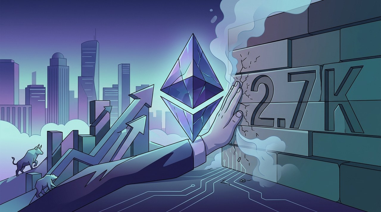 วิเคราะห์ราคา Ethereum: ETH ชะลอตัวใกล้แนวต้าน $2.7K