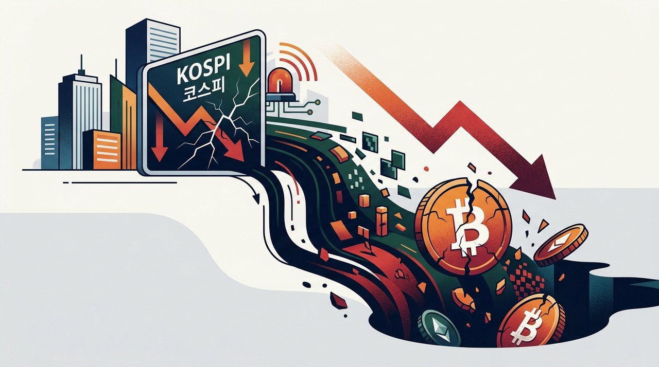 Why Is Crypto Down Today? BTC Drops as KOSPI Slumps