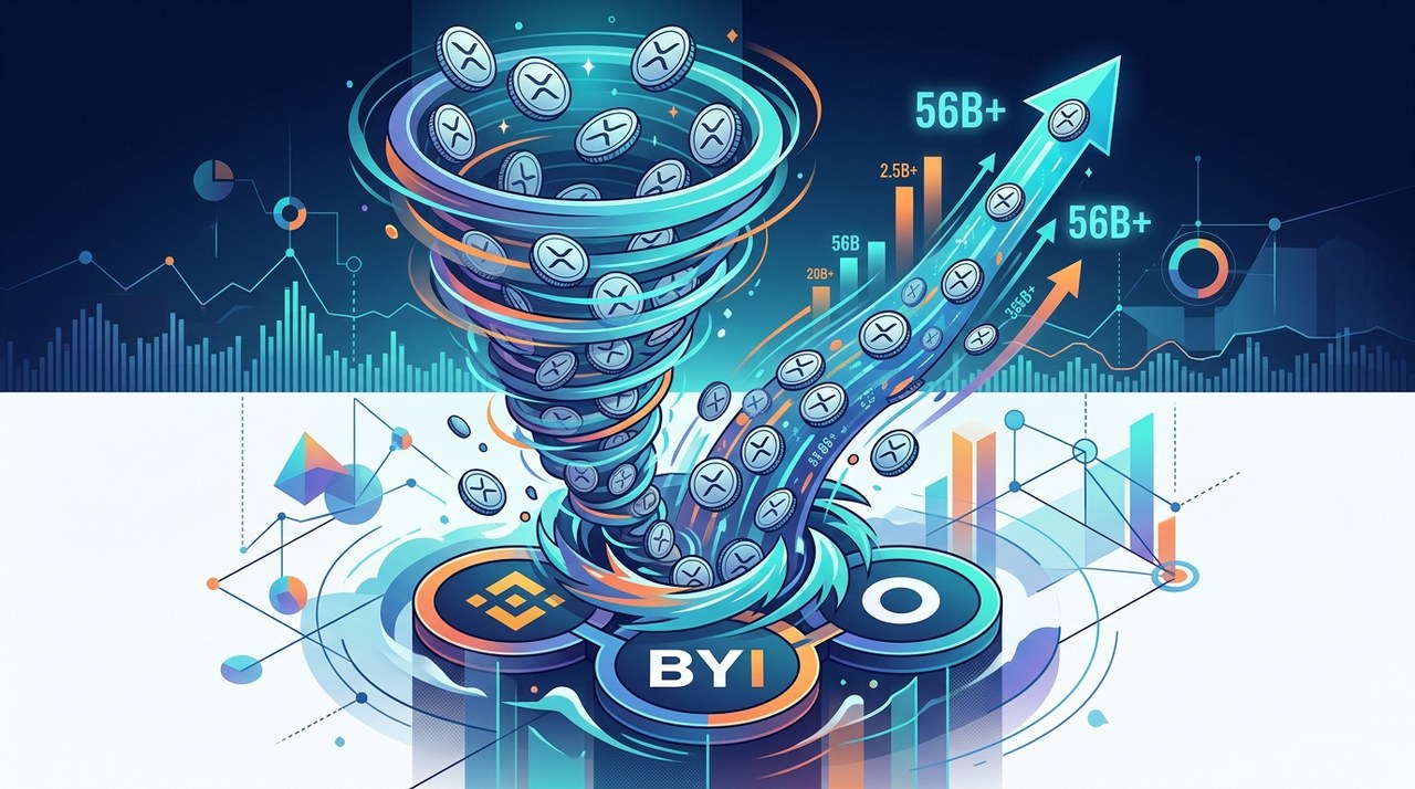 วอลลุ่ม XRP Futures พุ่งทะลุ 5.6 หมื่นล้านดอลลาร์ หลังการเทรดฟื้นตัวแรง