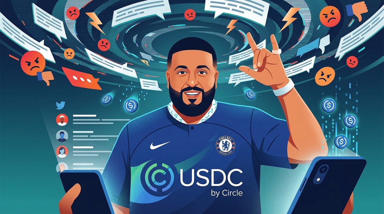 Circle เจอดราม่าหนัก หลังโพสต์ต้อนรับ DJ Khaled ร่วมทีม USDC