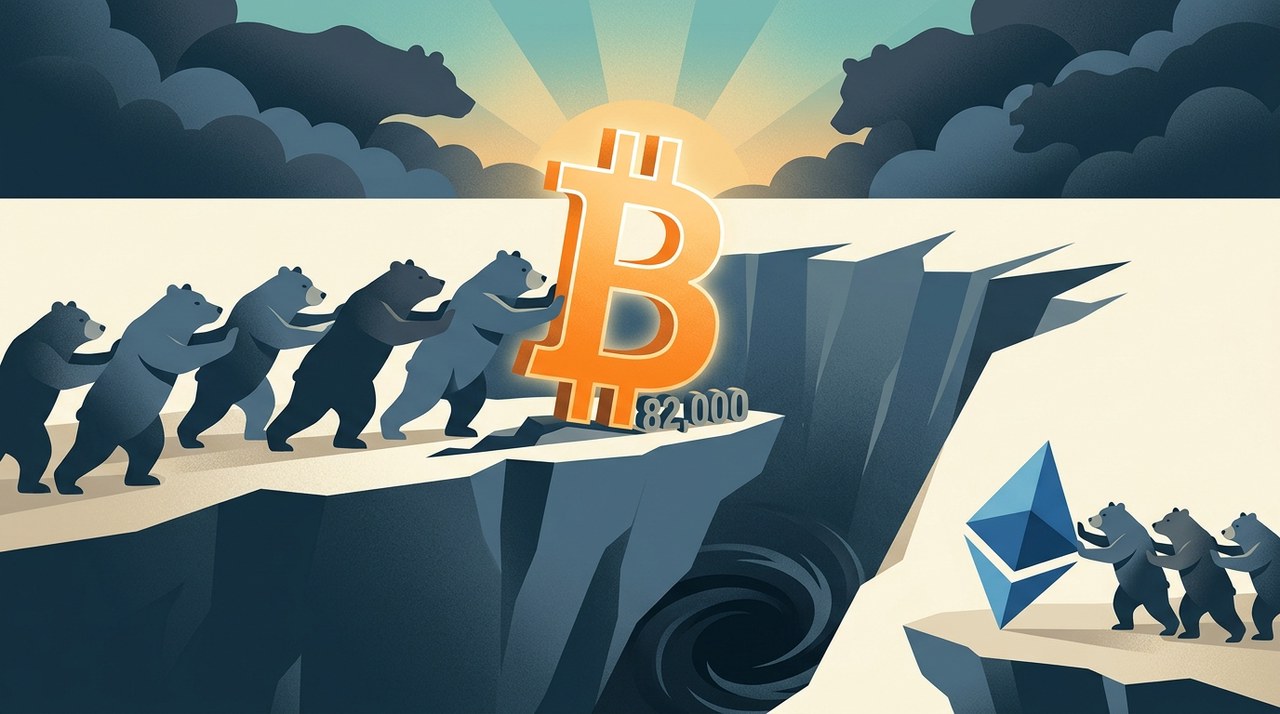 Bitcoin ยังยืนเหนือ $82,000 แม้เจอมรสุมแรงขายถล่มตลาด