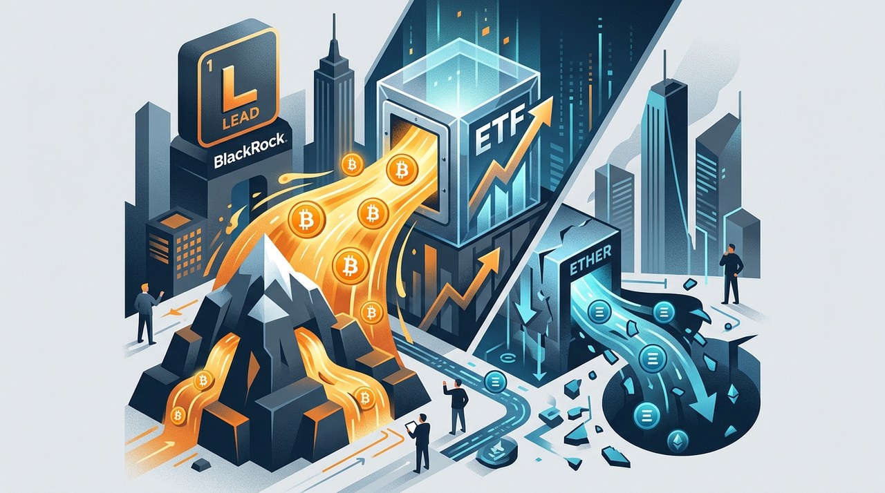 BlackRock นำทัพเงินไหลเข้า Bitcoin ETF 122 ล้านดอลลาร์ ขณะที่ Ether โดนถอนออก 202 ล้านดอลลาร์