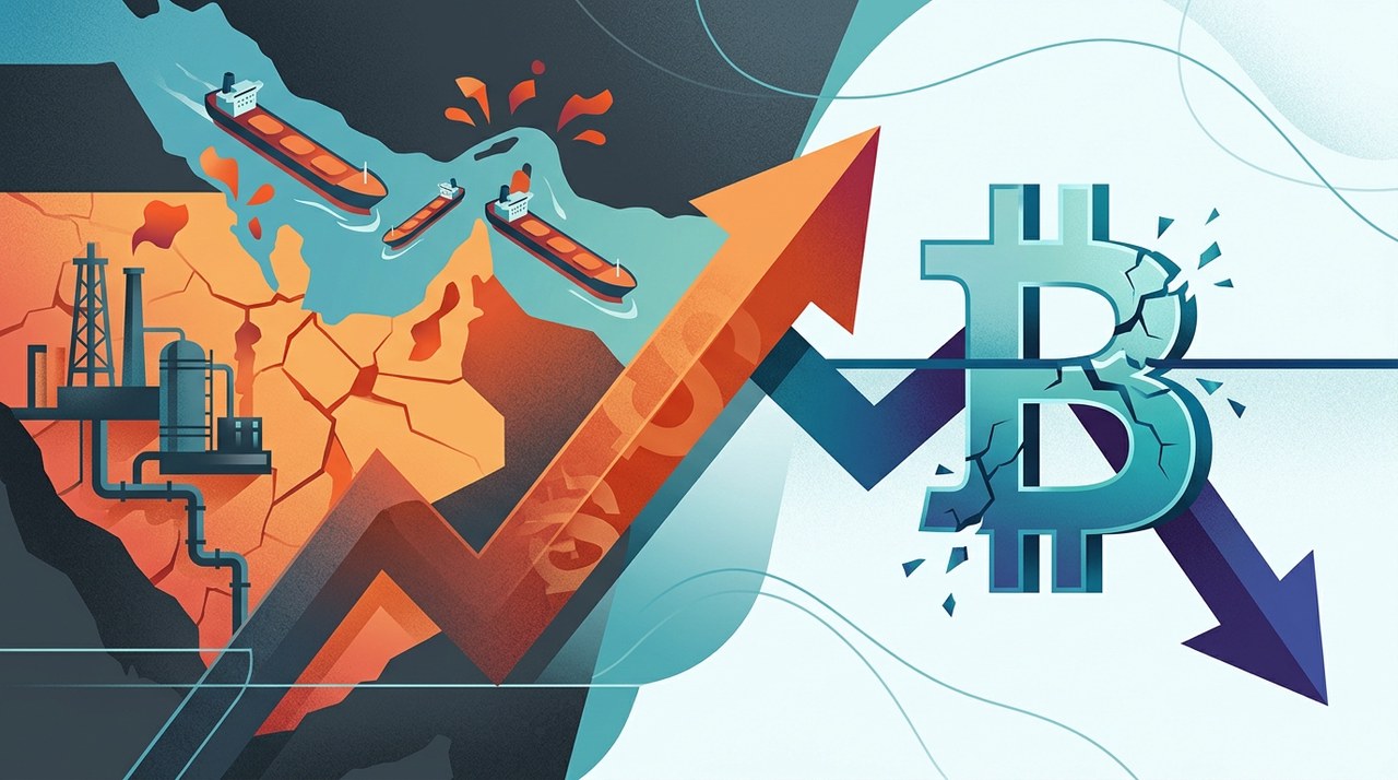 Bitcoin หลุด $84,000 หลังความตึงเครียดเรื่องน้ำมันในตะวันออกกลางพุ่งสูง