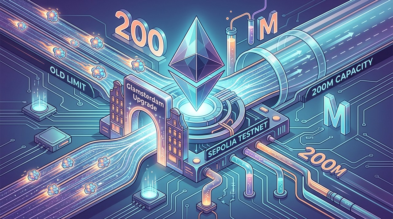Ethereum ทดสอบขยาย Gas Limit เป็น 200 ล้าน ในอัปเกรด Glamsterdam