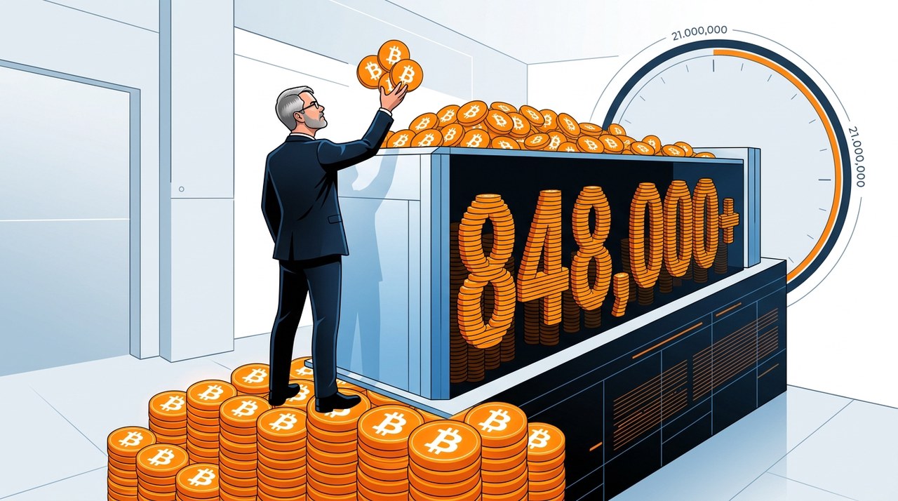 Strategy จัดเพิ่ม 334 Bitcoin ยอดถือครองทะลุ 848,000 BTC