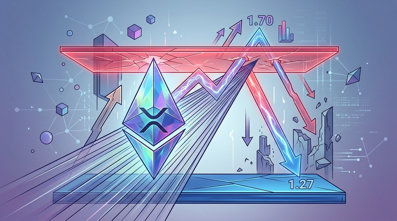 XRP เข้าใกล้จุดเปลี่ยนสำคัญใต้แนวต้าน $1.65