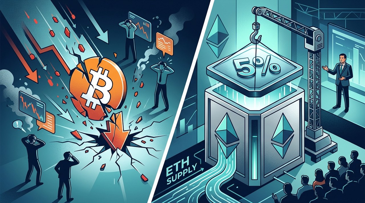 Bitcoin ร่วงหลุด $84,000 หลังตลาดโดนล้างพอร์ต ขณะที่ Bit Mine ตั้งเพดานเก็บ Ether