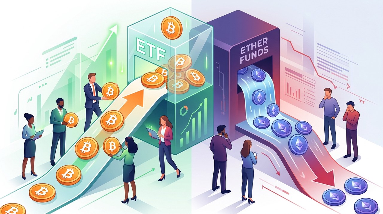 Bitcoin ETF ฟื้นตัวด้วยเงินไหลเข้า 119 ล้านดอลลาร์ ขณะที่ Ether ยังเผชิญแรงกดดัน